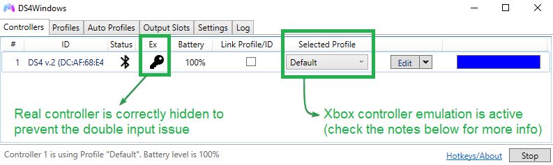 ds4 windows controller profiles